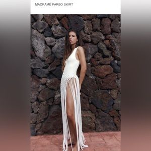 Macrame pareo skirt